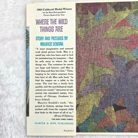 WHERE THE WILD THINGS ARE by Maurice Sendak  1974 HC 2nd EDITION - Picture 6 of 14
